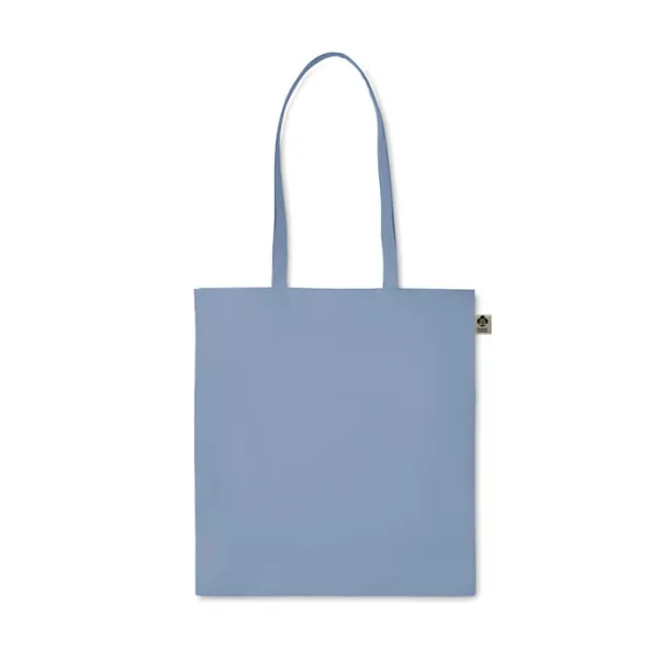 ZIMDE COLOUR Organic cotton shopping bag, 140 g/m² baby blue