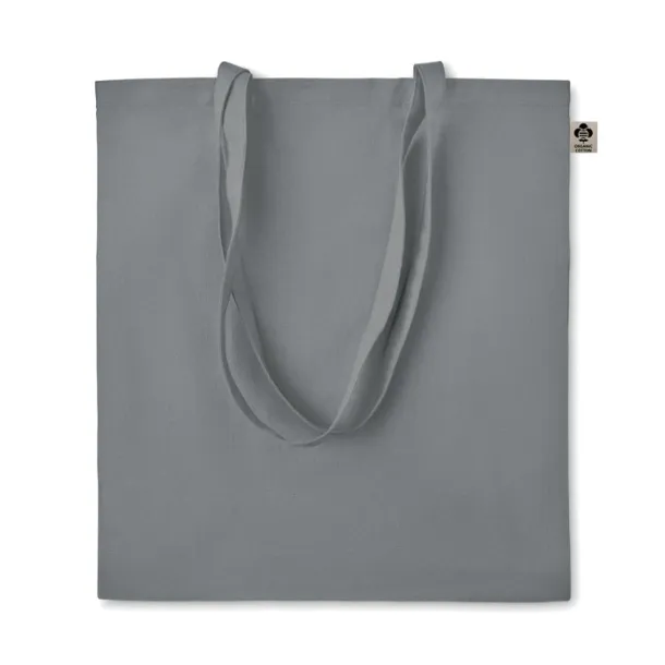 ZIMDE COLOUR Organic cotton shopping bag, 140 g/m² Grey