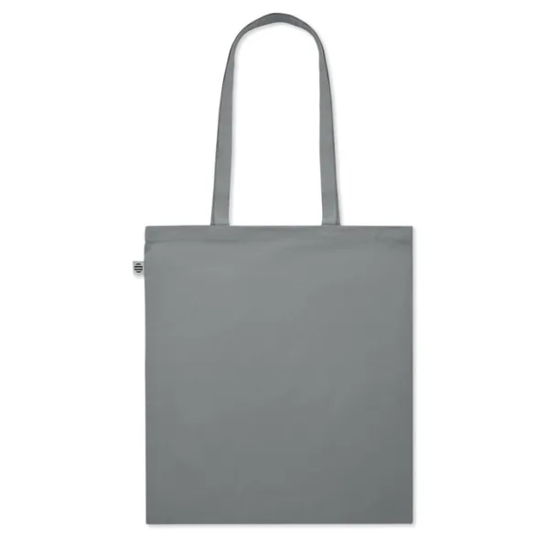 ZIMDE COLOUR Organic cotton shopping bag, 140 g/m² Grey