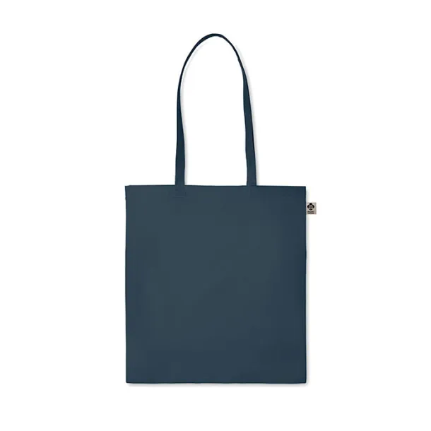 ZIMDE COLOUR Organic cotton shopping bag, 140 g/m² French Navy