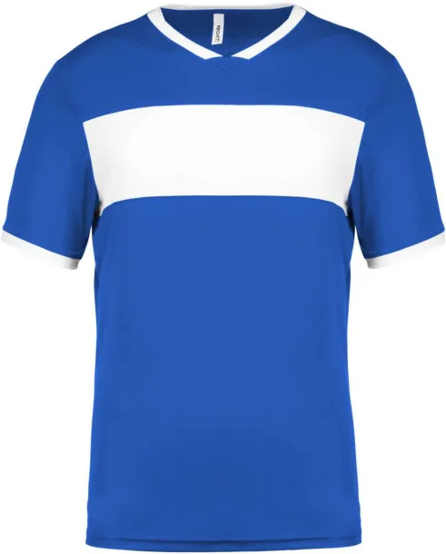  KIDS' SHORT SLEEVE JERSEY - Proact Sporty Royal Blue White