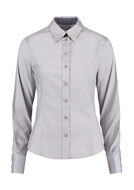  Women's Tailored Fit Premium Contrast Oxford Shirt - Kustom Kit