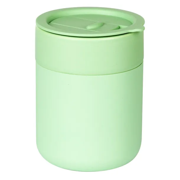 JONA Keramička šalica s poklopcem, 340 ml Pastelno Zelena