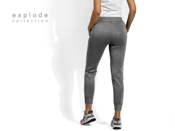 COOPER TRACK LADY mélange women’s jogging pants - EXPLODE Ash gray