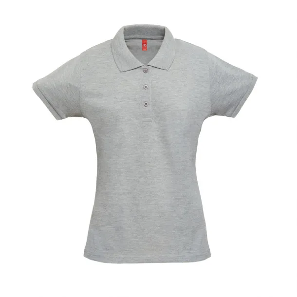 THC BERLIN WOMEN Ženska polo majica, 200 g/m² Heather light grey