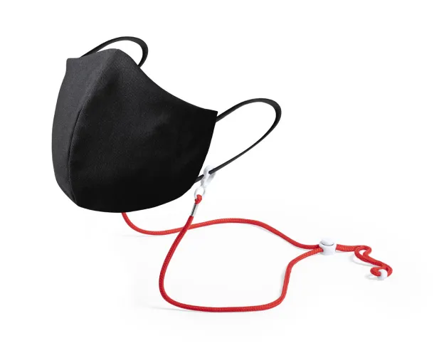 Menfix mask holder lanyard Red