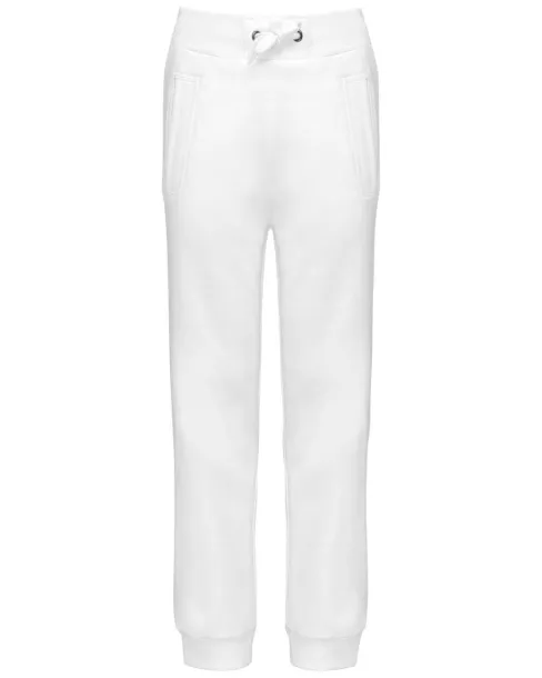  KID'S JOGGING BOTTOMS - Kariban White