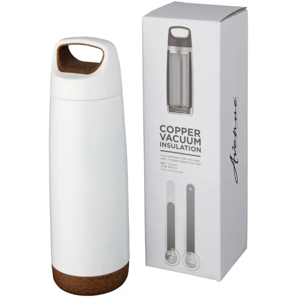 Valhalla 600 ml copper vacuum insulated sport bottle - Unbranded White