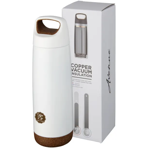 Valhalla 600 ml copper vacuum insulated sport bottle - Unbranded White