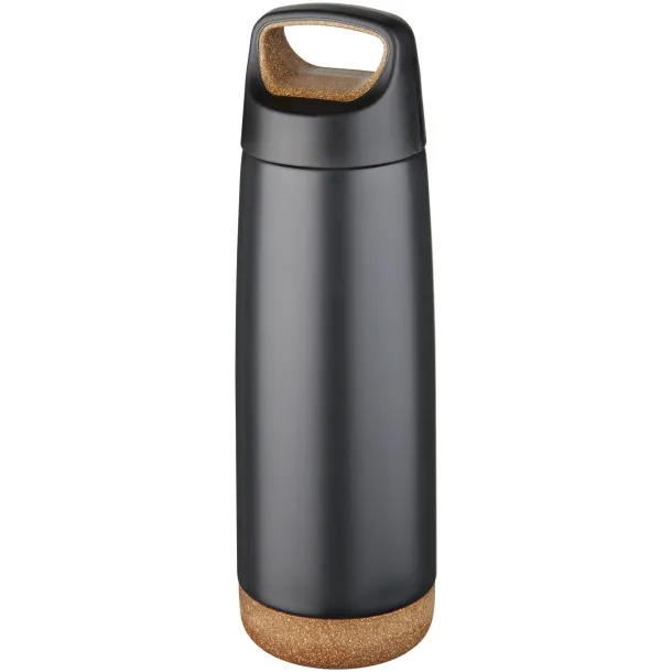 Valhalla 600 ml copper vacuum insulated sport bottle Solid black