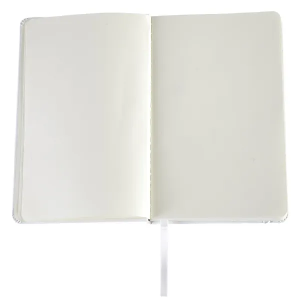 SEGOVIA notebook with clear pages 90x140 / 160 pages White
