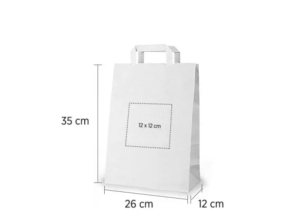 POPPY 2 paper bag White