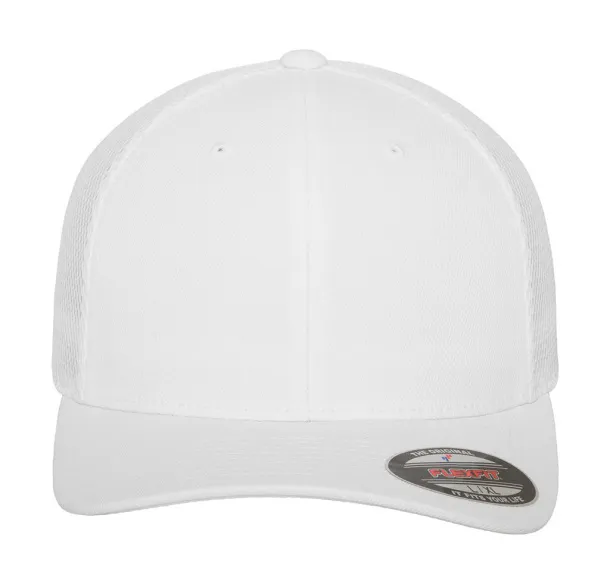  Tactel Mesh Cap - 6 panels - Flexfit Bijela