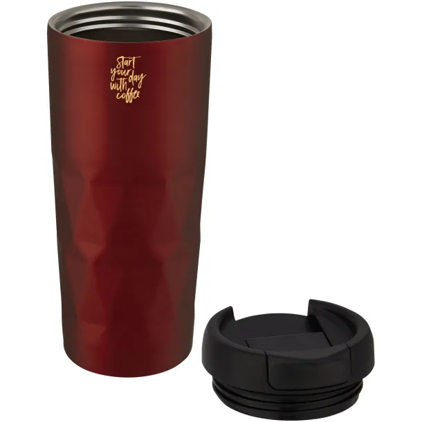 Prism 450 ml copper vacuum insulated tumbler Red