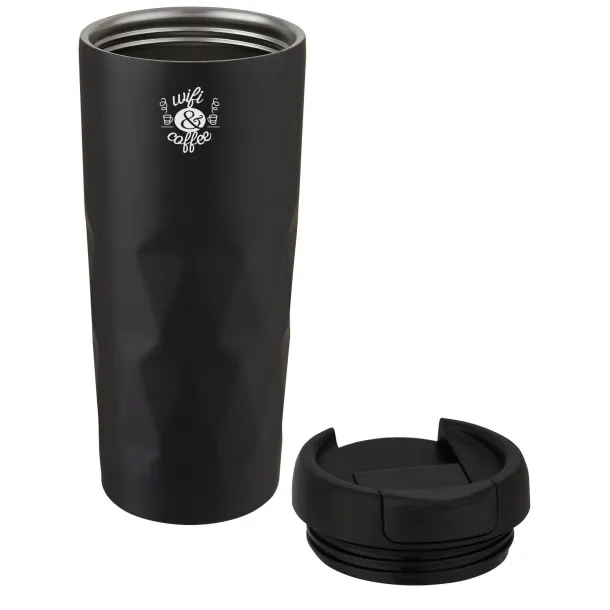 Prism 450 ml copper vacuum insulated tumbler - Unbranded Solid black