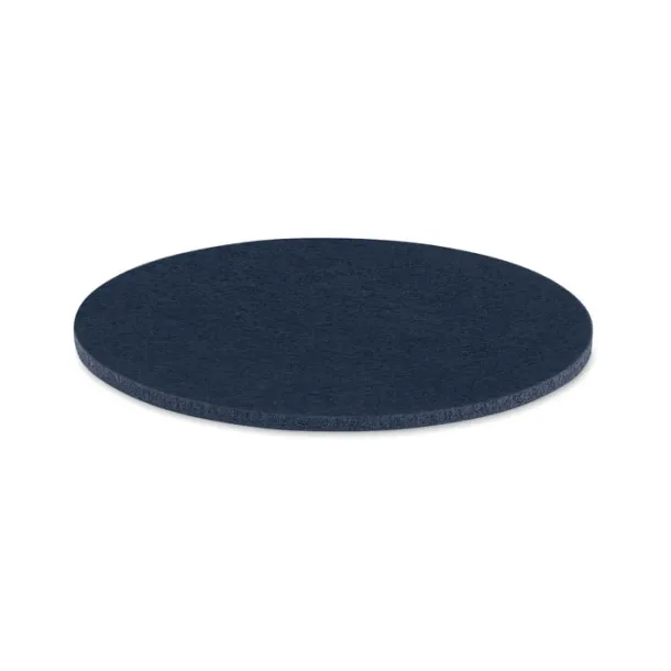 FELTSTER Round coaster in RPET felt Blue