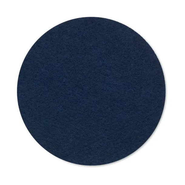 FELTSTER Round coaster in RPET felt Blue