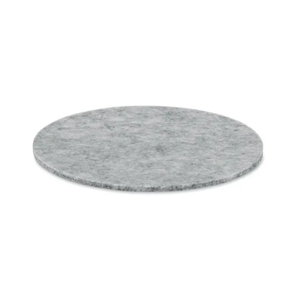 FELTSTER Round coaster in RPET felt Grey