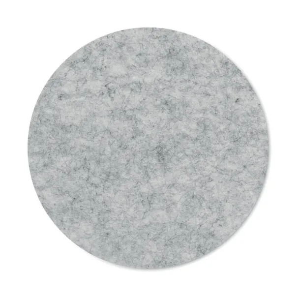 FELTSTER Round coaster in RPET felt Grey