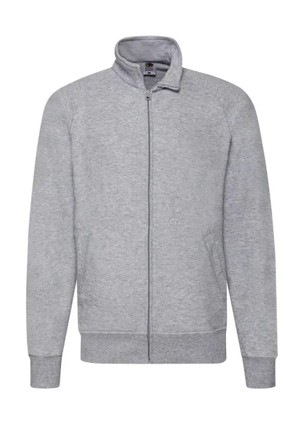  Lightweight Sweat Jacket - Fruit of the Loom Heather Grey