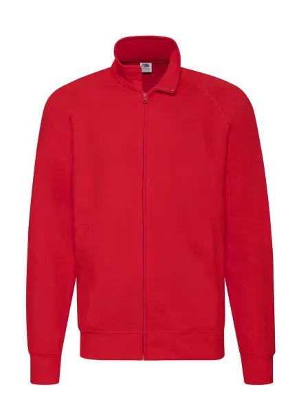  Lightweight Sweat Jacket - Fruit of the Loom Crvena