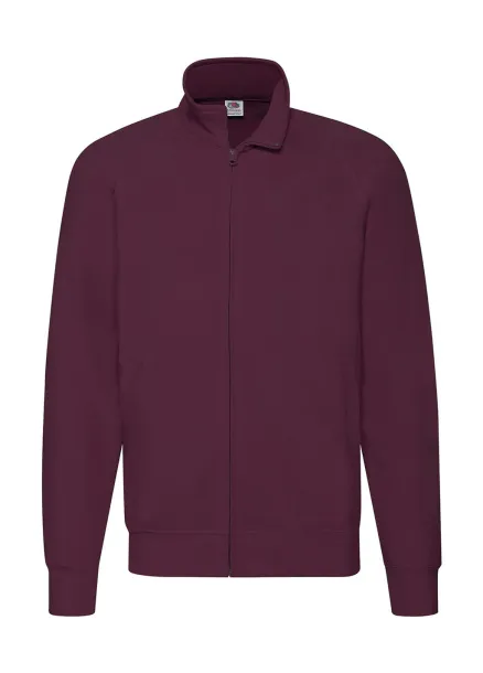  Lightweight Sweat Jacket - Fruit of the Loom Burgundy