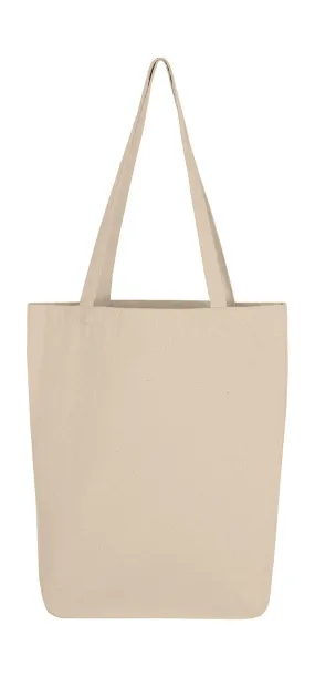  Canvas Cotton Bag LH with Gusset, 340 g/m² - SG Accessories - BAGS Natural