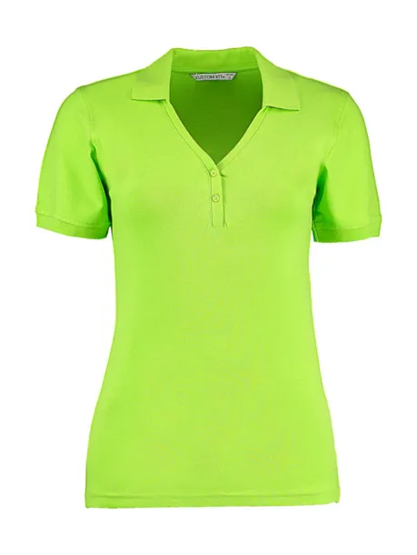  Women's Regular Fit Comfortec® V Neck Polo - Kustom Kit Lime