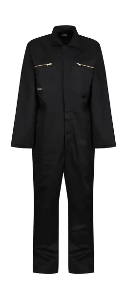  Pro Zip Fasten Coverall (Reg) - Regatta Professional Black