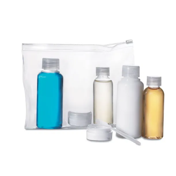 AIRPRO Travelling pouch with bottles Transparent