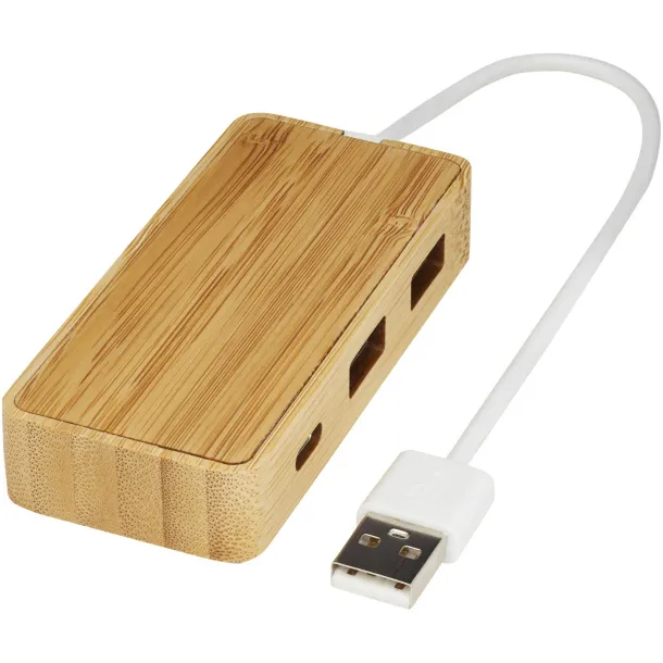 Tapas bamboo USB hub Natural