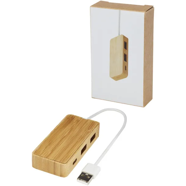 Tapas bamboo USB hub Natural