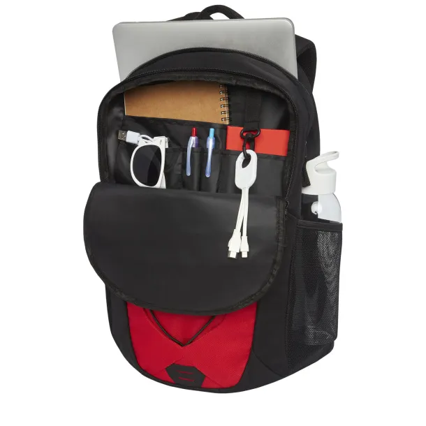 Trails backpack Red Solid black