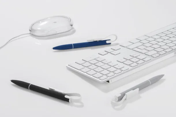 CHARGE kemijska olovka s USB kabelom Nebeski plava