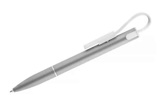 CHARGE Ball pen with USB cable Grey