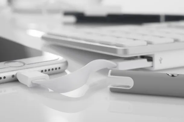 CHARGE Ball pen with USB cable Siva