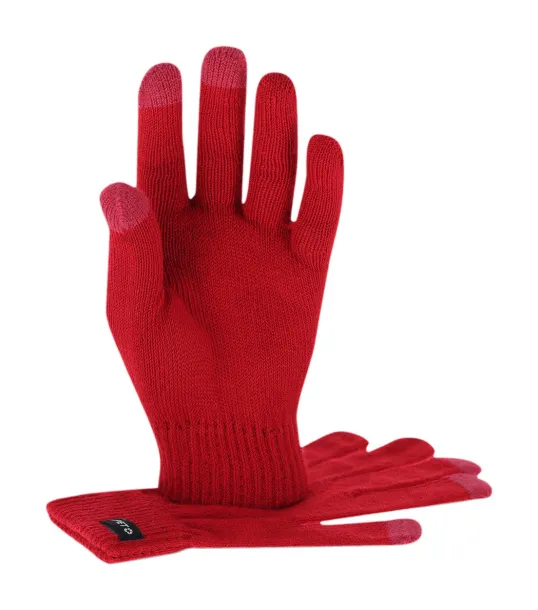 Retouch RPET touch screen gloves Red