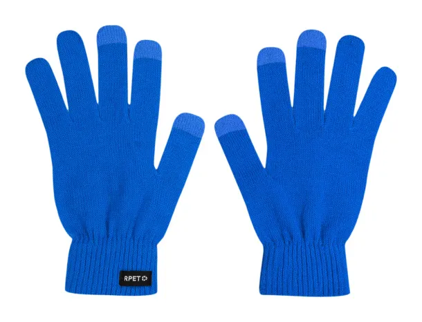 Retouch RPET touch screen gloves Blue