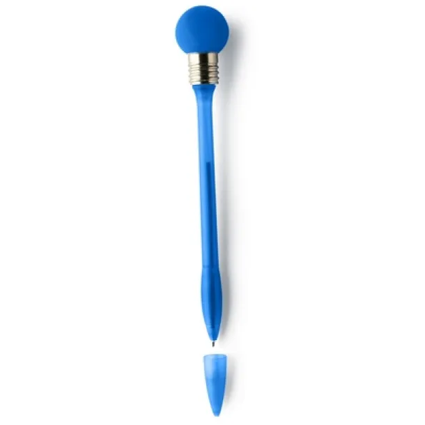  Ball pen "light bulb" with cap navy blue