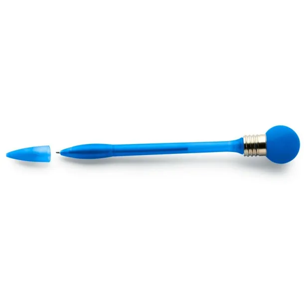  Ball pen "light bulb" with cap navy blue