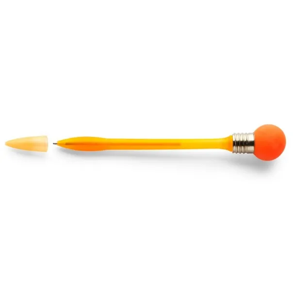  Ball pen "light bulb" with cap orange