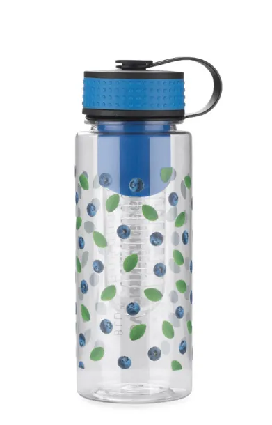 FRUGT Water bottle with fruit container  800 ml Nebaski plava