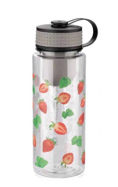 FRUGT Water bottle with fruit container  800 ml Grey