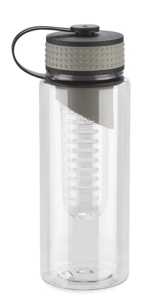 FRUGT Water bottle with fruit container  800 ml Grey