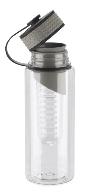 FRUGT Water bottle with fruit container  800 ml Grey