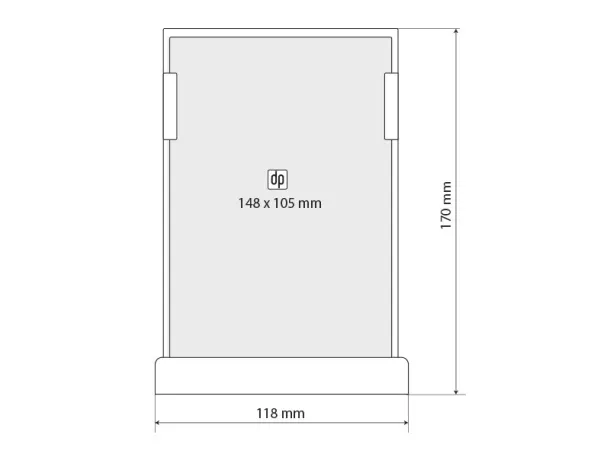 PREZZO plastic card stand White