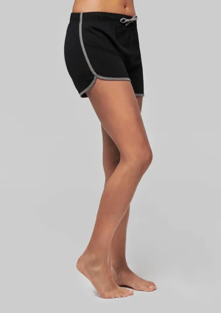  LADIES' SPORTS SHORTS - Proact Black Grey Heather