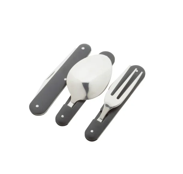 Platoon camping cutlery set Black