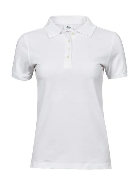 Ženska pique polo majica, 215 g/m² - Tee Jays Bijela