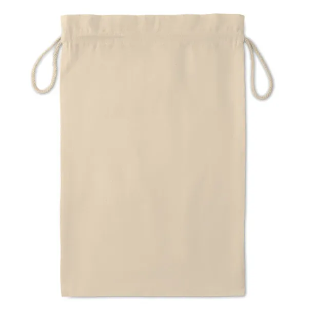 TASKE LARGE Large Cotton draw cord bag Beige